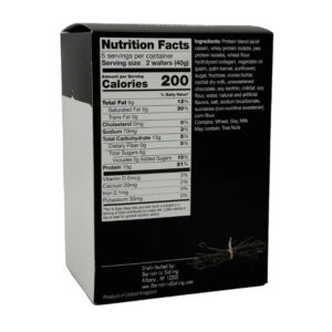 Alternative view of Inspire Square Protein Wafers - Vanilla