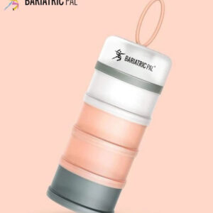 Alternative view of 4 Compartment Detachable, Stackable, and Portion Controlled Food & Powder Storage Containers by BariatricPal