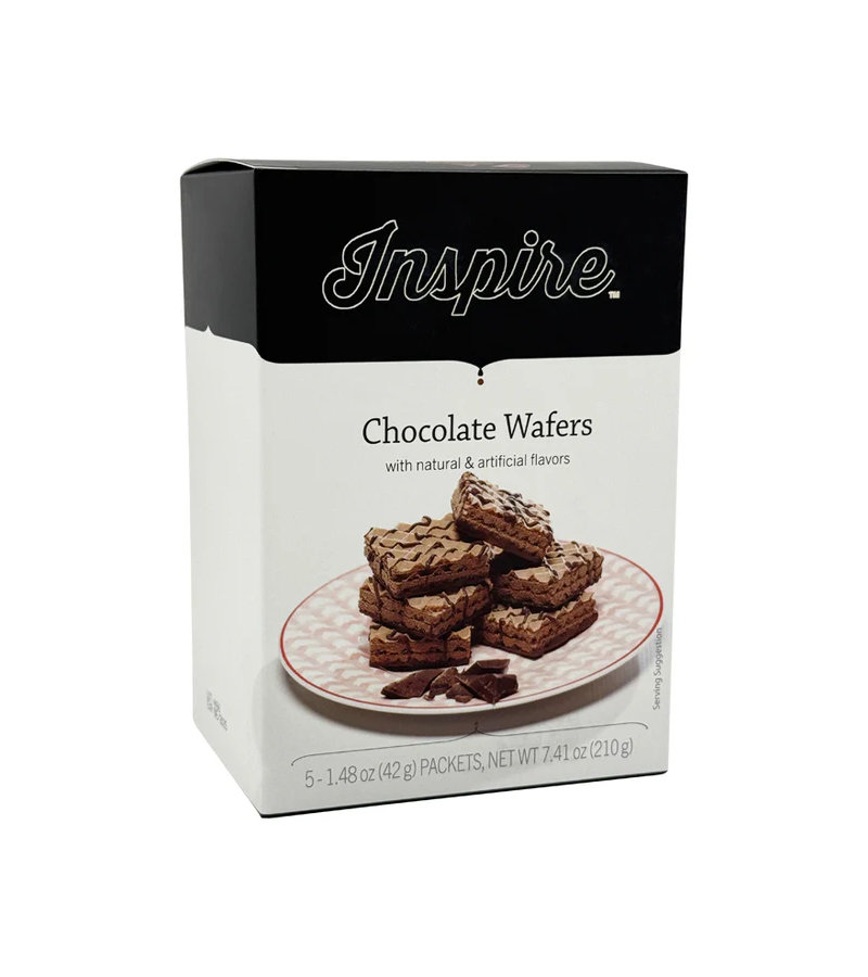 Inspire Square Protein Wafers - Chocolate