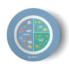 Bariatric Portion Control Plate by BariatricPal 2.0 - Blue